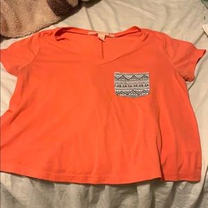 Coral shirt